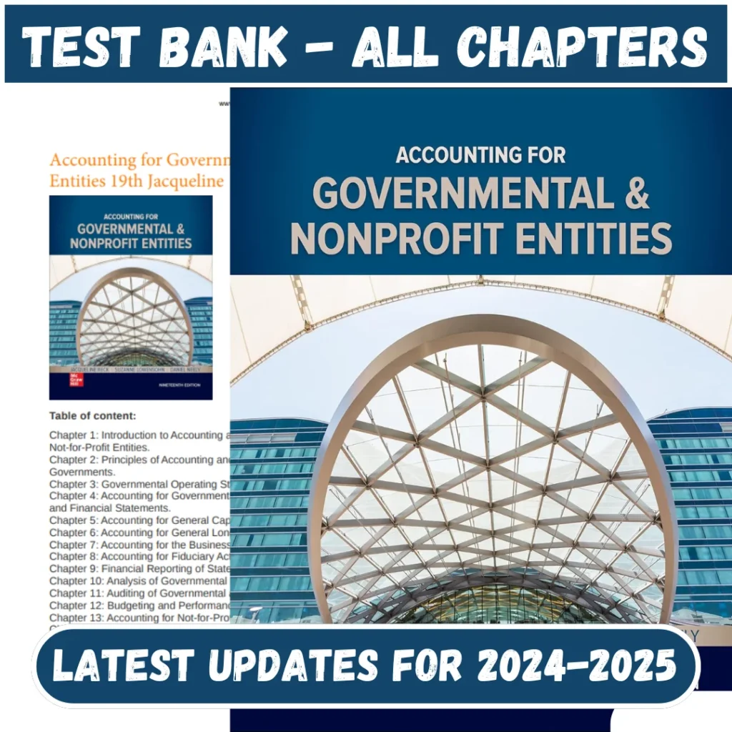 Accounting for Governmental & Nonprofit Entities 19th Edition k