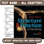 Test Bank Structure & Function of the Body 16th Edition Kevin T. Patton | All Chapters Included