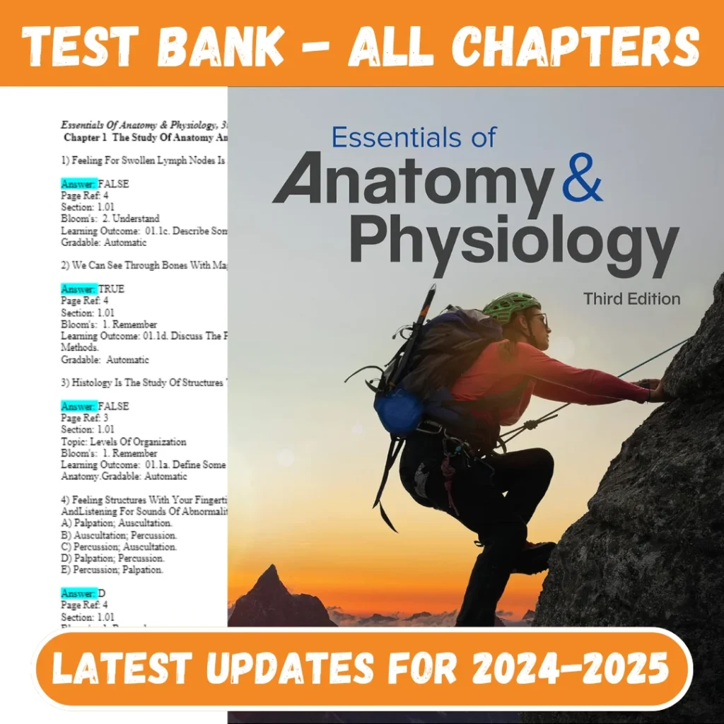 Essentials of Anatomy & Physiology 3rd Edition (Kenneth Saladin, 2022)