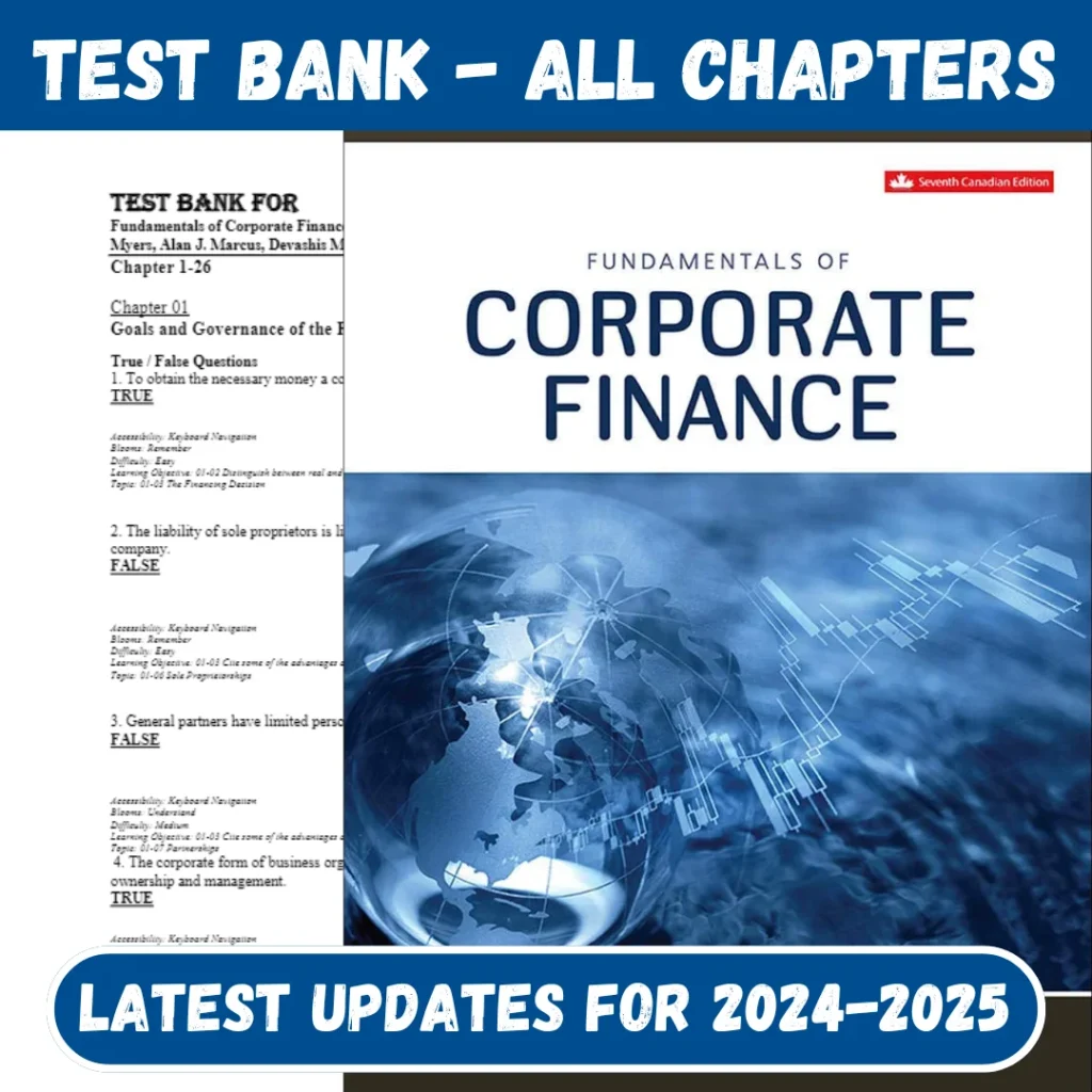 Fundamentals of Corporate Finance 7th Edition By Richard A. Brealey, Stewart