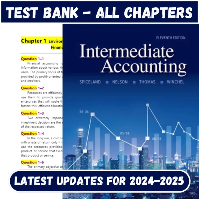 Test Bank Intermediate Accounting 11th Edition by Spiceland