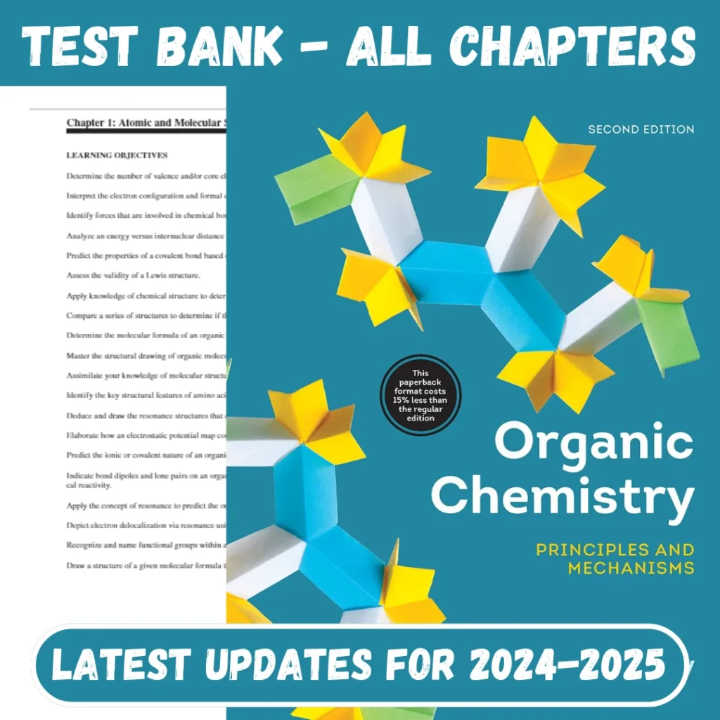 Test Bank Organic Chemistry Principles and Mechanisms 2nd Edition Karty