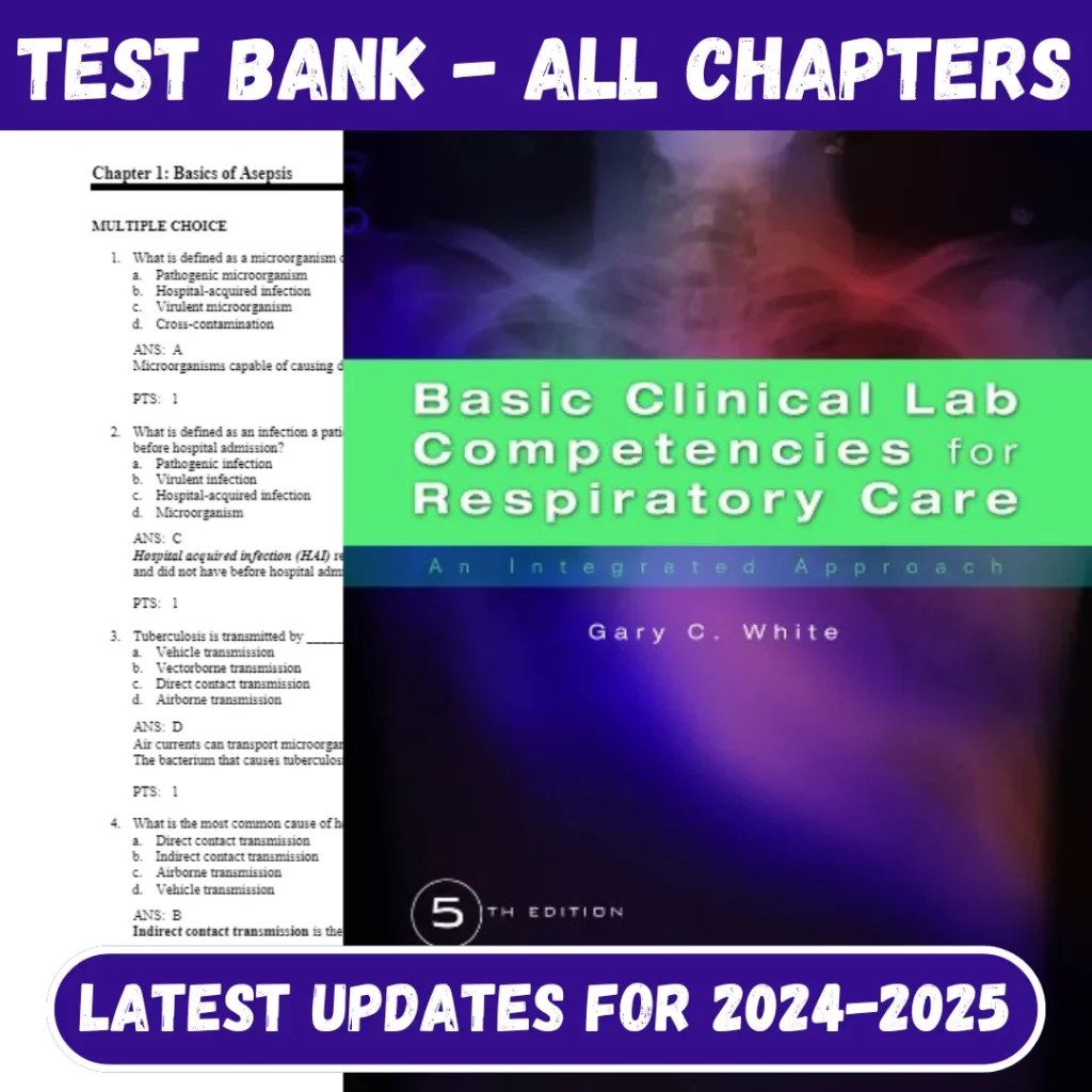 Basic Clinical Lab Competencies For Respiratory Care An Integrated Approach, 5th Edition