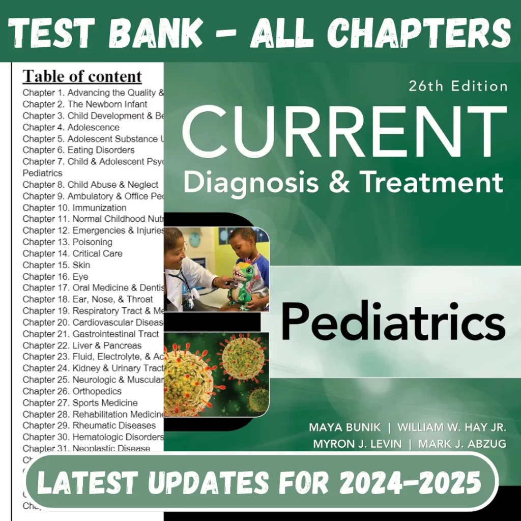 CURRENT Diagnosis & Treatment Pediatrics, 26th Edition by Bunik