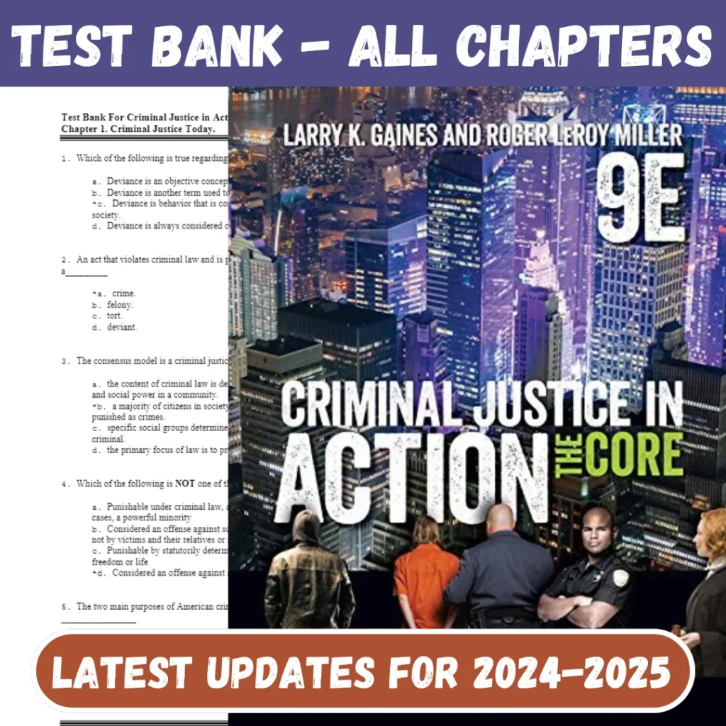 Criminal Justice in Action The Core - 9th Edition