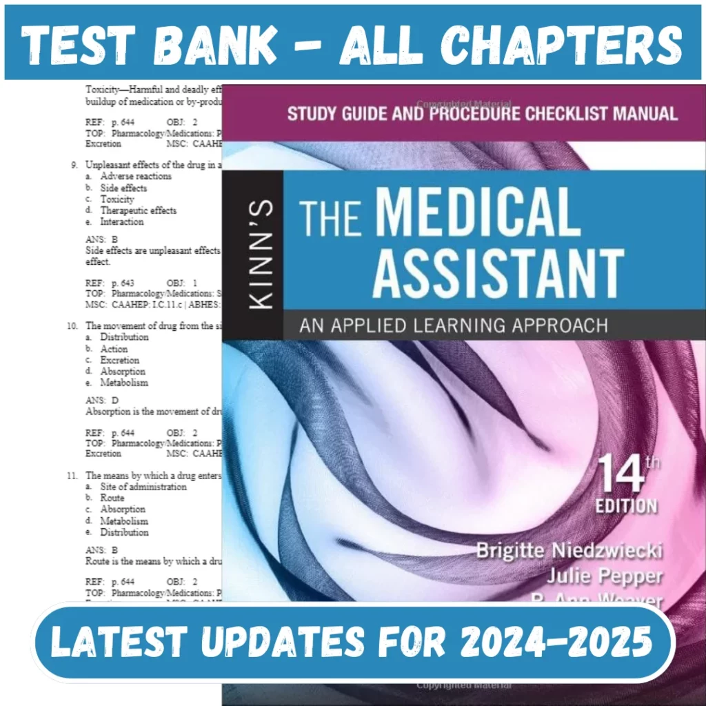 Kinn’s the Medical Assistant 14th Edition by Niedzwiecki