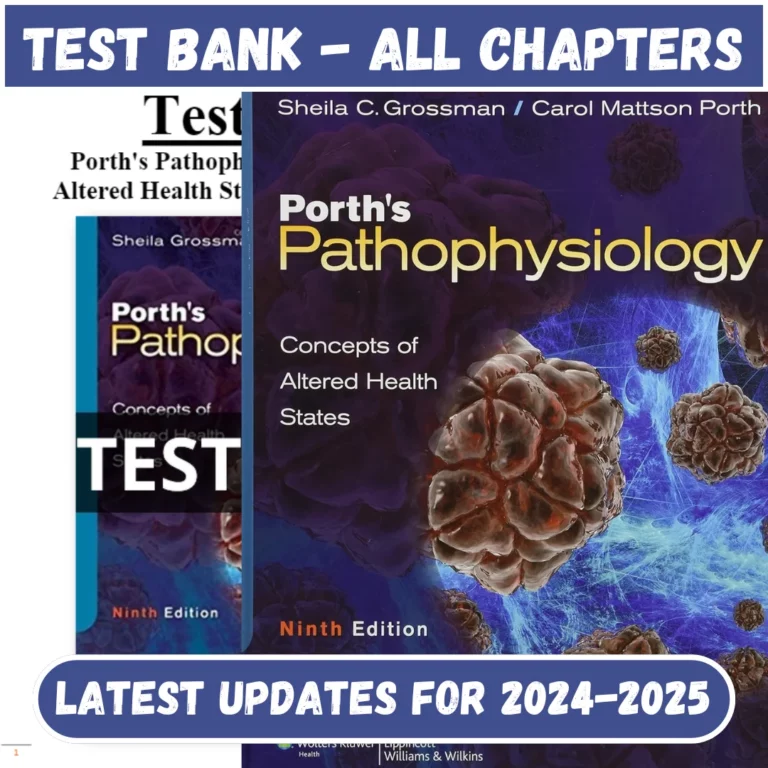 Porth's Pathophysiology Concepts of Altered Health States 9th Edition