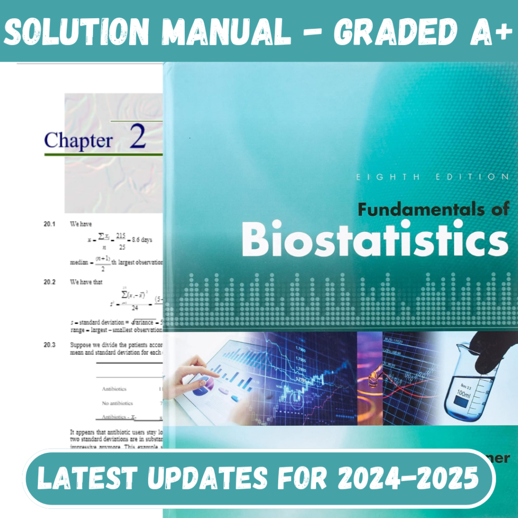 Solution Manual for Fundamentals of Biostatistics 8th Edition by Rosner