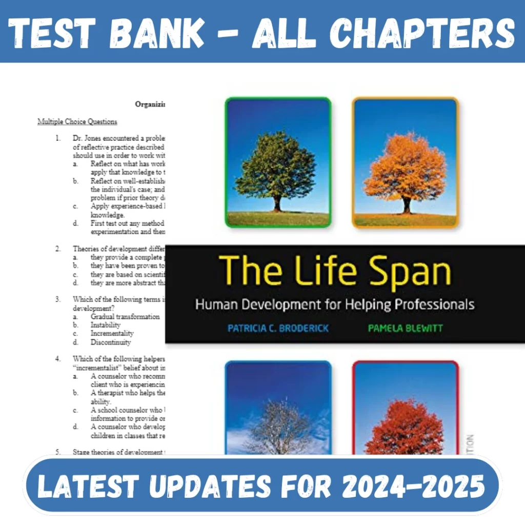 Test Bank For The Life Span, Human Development for Helping Professionals 5th Editi