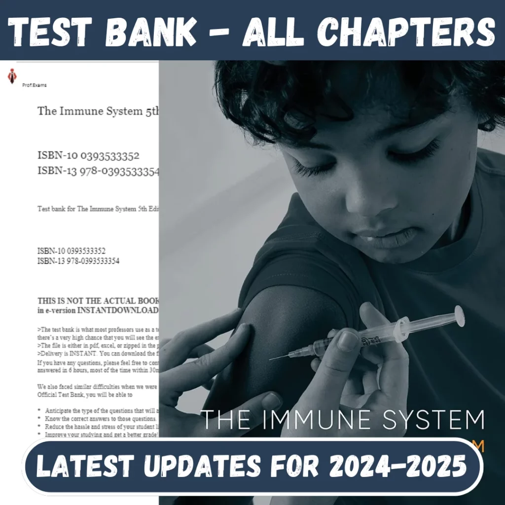 Test Bank The Immune System 5th Edition by Peter Parham