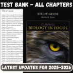 Test Bank for Campbell Biology in Focus, 1st Edition by Urry