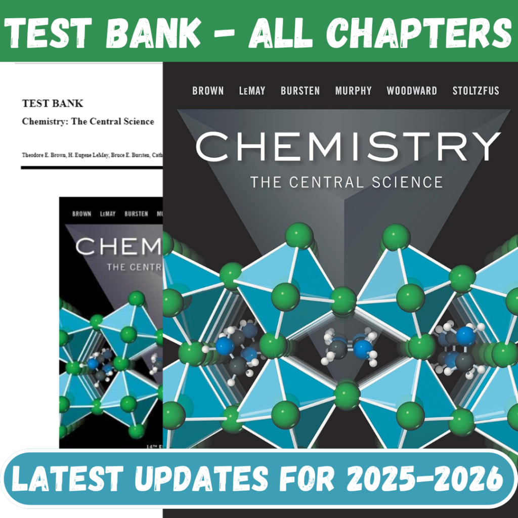 Test Bank for Chemistry The Central Science, 14th Edition by Brown