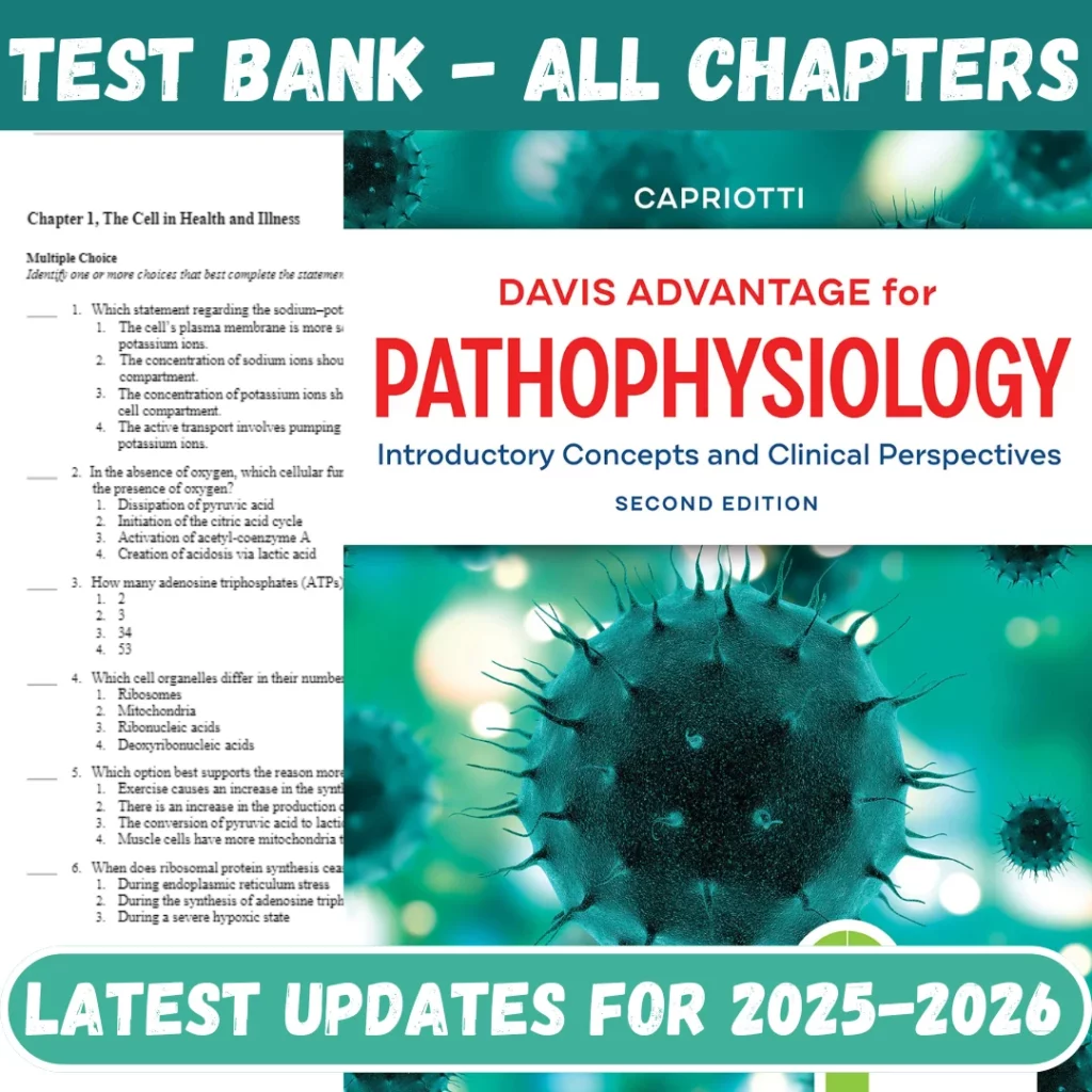 Test Bank for Davis Advantage for Pathophysiology Introductory Co