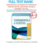 Test Bank for Fundamentals of Nursing 11th Edition by Potter Perry