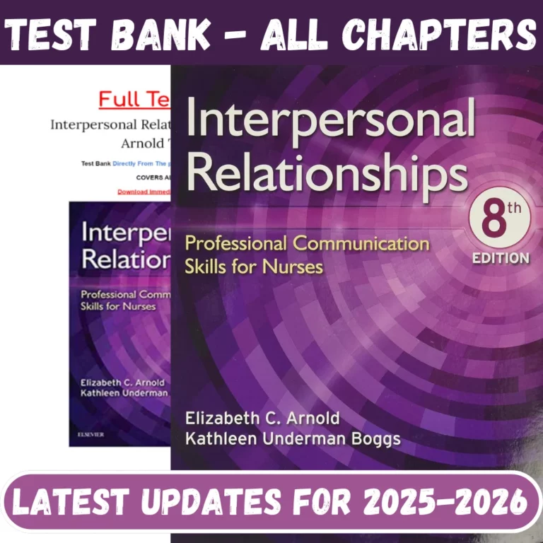 Test Bank for Interpersonal Relationships Professional