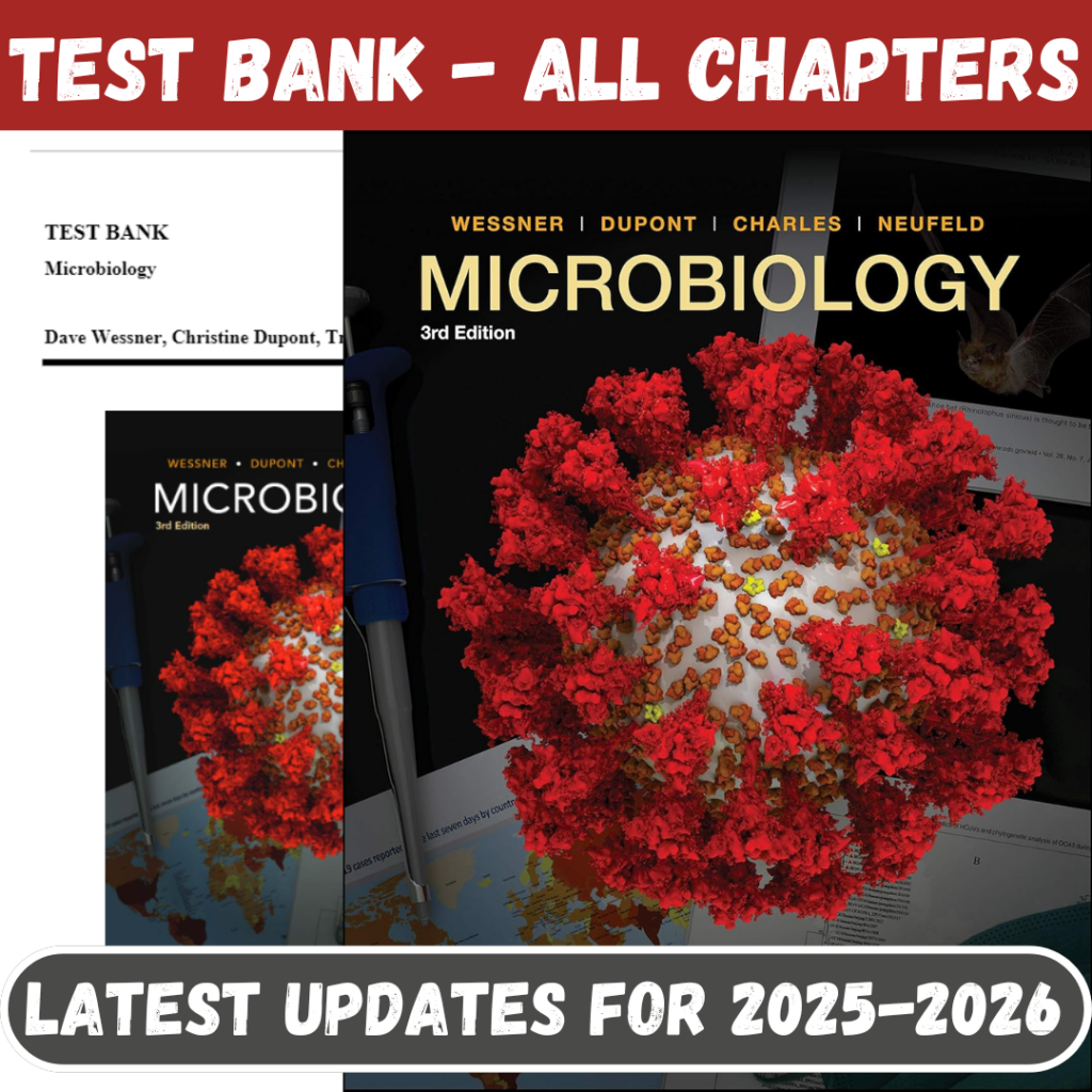 Test Bank for Microbiology, 3rd Edition by Wessner