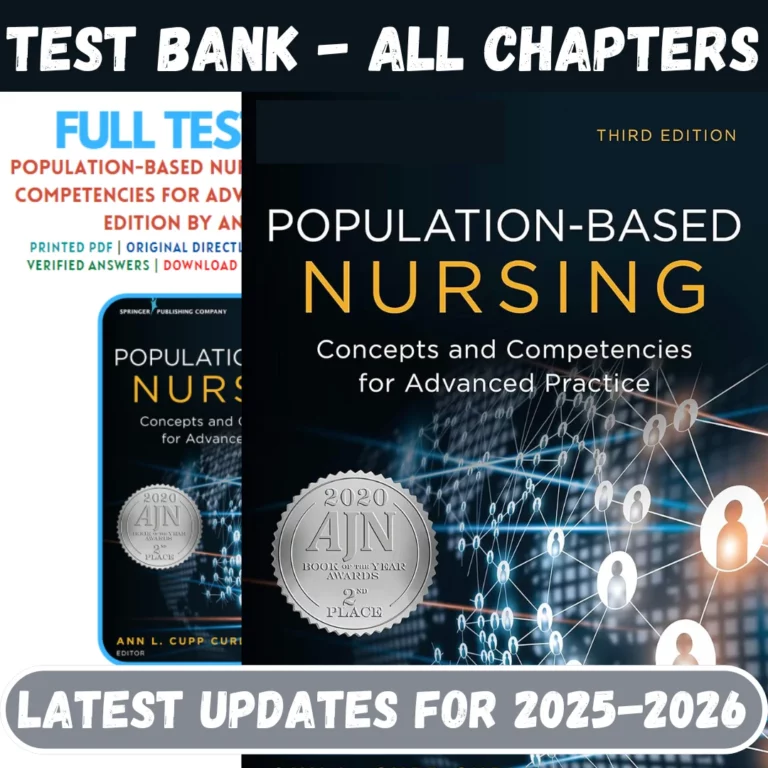 Test Bank for Population-Based Nursing Concepts and Competencies for A