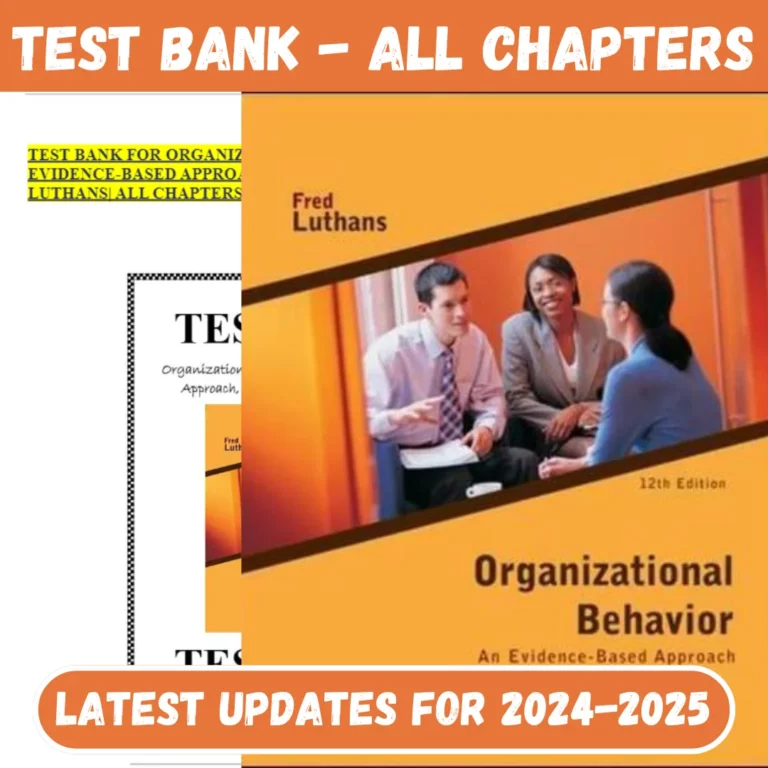 est Bank For Organizational Behavior An Evidence-Based Approach, 12 Edition