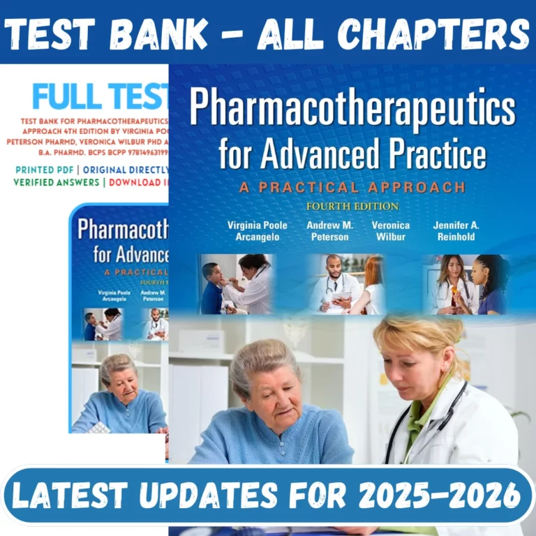 Test Bank for Pharmacotherapeutics for Advanced Practice