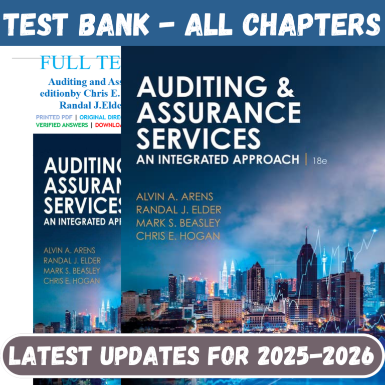 Auditing and Assurance Services, 18th Edition By Arens