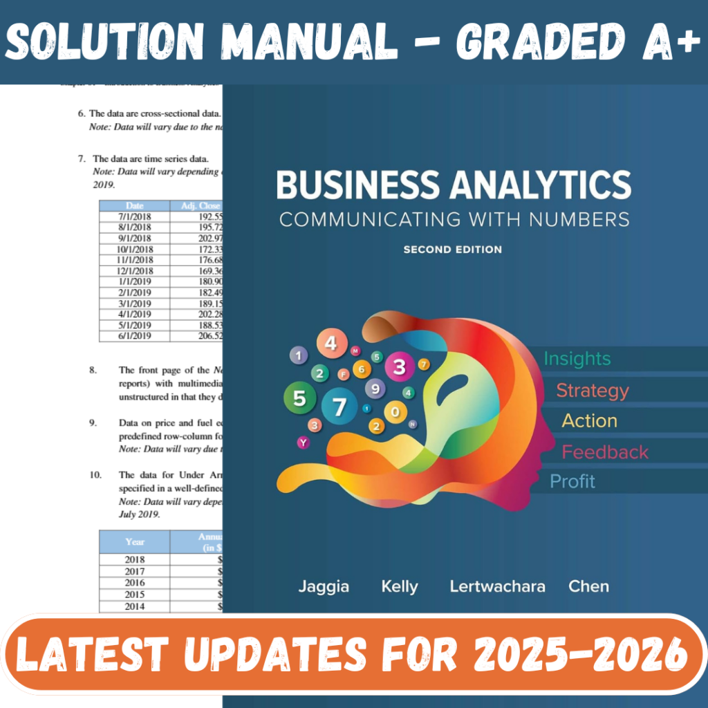 Business Analytics 2nd Edition By Jaggia