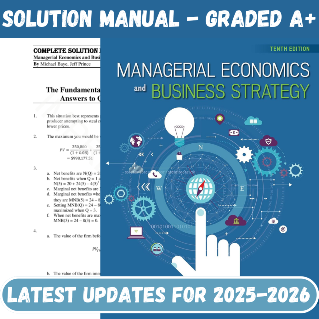 Managerial Economics & Business Strategy 10th Edition By Baye