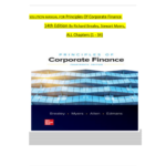 Principles of Corporate Finance 14th Edition By Brealey